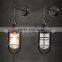 Antique Retro Industrial DIY Metal Cage Ceiling Lamp Light Pendant Home Cafe Bar