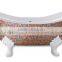 MB PBT-SL-W01 handmade mosaic art flower design bathtub small white bathtub mosaic bathtub