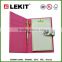 Silk screen cover mini notepad with pen and card pouches
