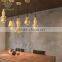 2016 Hot sale home indoor decorative lighting creative wooden gourd hanging pendant light