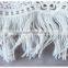 Hot selling 6.8cm width polyester water soluble trim fringe for garment