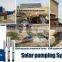 Deep well irrigation solar water pumping system with submersible pump