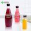 300ml 400ml 500ml tamper screw lid plastic pet clear drink milk bottle food garde bpa free tramsparent orange juice bottle