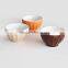 Stoneware Solid Color Ribbed Bowl,ceramic Glaze Promotional Bowl,bowl With Relief