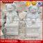 Chinese White Marble Foo Dog Statues