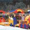 wooden train set CE, GS Certificated Outdoor Playground kids play SET Muiti play set