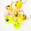 Fashion design various led flashing light emoji keychain