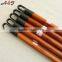 Two times painted wooden screw stick for broom rake