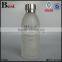 130ml hot products logo screen printing white glass bottle silver aluminum cap for cosmetic toner lotion china suppliers
