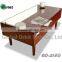 Home furniture tempered glass round wooden modern coffee table