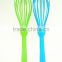 13012 8 wires silicone kitchenware egg whisk with pp handle