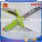 6 in 1 Kitchen Clever Scissors Shears Multi Scissors Multi Function Cutter Food Choppers Smart Knife Board Vegetable Slicer