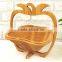 Hot sale bamboo folding fruit basket