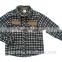 men/boy cotton yarn dye flannel shirt,long sleeve shirt,winter shirt ,embroidery pocket shirt