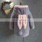 Girls high quality sweet bunny warm thick hoodie for winter