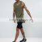 High Quality New Design Custom Green Color Gym Wear Comfortable 100% Cotton Fashion Men's Sport Tops