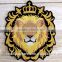 Custom high quality embroidered lion patch for clothes embroidery patch made in china choose size/color