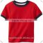 high quality soft 100% cotton young boy's short sleelve blank t shirts kids plain tee wholesale