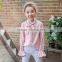 S17589A Girls shirt fashion cotton stripes blouses