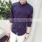 Cultivate one's morality short sleeve shirt cotton and linen men