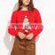 high quality hand knit women plus size clothing christmas jumpers sweater for wholesale