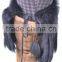 YR761 fashion real Rabbit fur leg warmers with tassel
