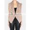 SJ022-01 Fashion 2016 Women Handknit Fur Vest/2016 Women Vest