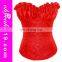 Wholesale cheap ladies red waist training corsets for sale