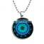 Turntables Shape New Fashion Glowing Necklace Wolf Moon Necklace, Moon Glow in the Dark,Glowing Jewelry