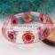 Transparent Clear Resin Bracelet Sun Flower Dried Flowers Bangle