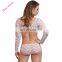 Red Lacy Caged Patchwork Bedtime Beauty Sexy Lingerie