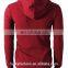 2017 BAIYIMO Wholesale Mens Fashion Zipper Gym Hoodie Custom with Pocket