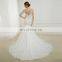 EBA4-F2 Noble See though Back and heavy lace beaded wedding dress