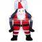 Funny Piggyback Ride On Pick Me Up Santa Claus Costume