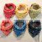 Hot selling high quality 2017 new style baby bib trendy cotton soft baby drool bib