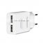 2A Portable Dual USB Ports Smart Charge Travel Charger with 1m Charging Cable, EU Plug usb