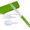 Best Seller Plastic Pocket Travel Cutlery Set with Case, Folding Chopsticks/Fork and Spoon