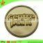 Any Logo stamped without color lapel pin for customized design