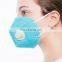 With Expiratory Valve Blue Fashion Face Mask with Design