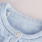 Scalloped Trim Button Up Sweater Coat Toddler Girls Pockets Light blue Cardigan newborn baby sweaters