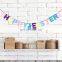 colorful colors Baby Shower Wedding Garland Flags Party Decoration
