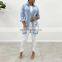 Hot sale 3colors sexy fashion ripped hole jeans denim jacket for women plus size coats fall clothing for women