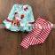 Baby clothes  FASHION Newborn Baby Boy Girl Christmas Kids Santa Dress Tops Striped Pants Set Outfits Xmas Clothes