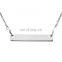 DIY necklace Women name necklace jewelry stainless steel bar necklace jewelry