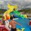 Commercial Aqua Playground Elephant Blown Up Water Slide Inflatable Water Splash Park with Swimming Pool