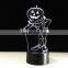 Halloween Pumpkins 3D Night Light Acrylic Visual LED USB Desk Table Lamp For Home Atmosphere Lamp Baby Sleep Lighting