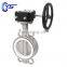 Stainless Steel Body PTFE Seat Wafer Type Manual Butterfly Valve For 120 Degree