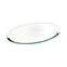 Oval Glass Mirror Wedding Party Table Decorations Centerpieces - 4 PCS