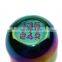 MT GEAR SHIFT KNOB Universal ALUMINUM NEO CHROME TITANIUM