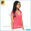 Custom 2016 Star Print Cotton Jersey T shirt V-neck Design Lady T-Shirt